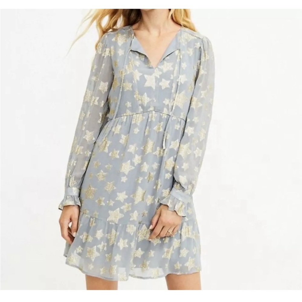 LOFT NWT gold star dress XL